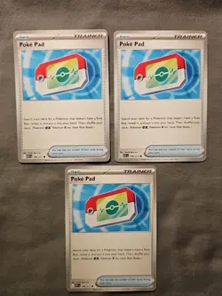 3x Poke Pad 198/217 Ascended Heroes Pokemon Cards Trainer NM/M Lot - Image 1
