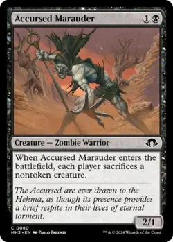 ~ Accursed Marauder ~ NM Foil ~ Modern Horizons 3 ~ MTG ~ - Image 1