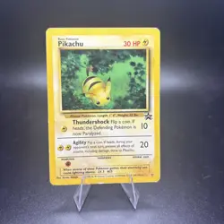 DMG PIKACHU - 27 - Black Star Promo - Pokemon Vintage Card -c - Image 1