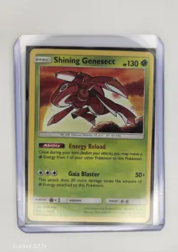 Pokemon Shining Genesect Shining Legends Shiny Holo Rare Card 9/73 Basic 130 HP - Image 4