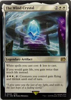 The Wind Crystal - Final Fantasy RARE MtG TCG Card 0043 - Image 1
