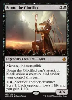 Bontu the Glorified - MYTHIC RARE MtG TCG Card 082 - Image 1