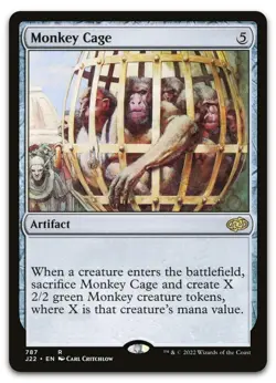 Monkey Cage - Jumpstart 2022 J22 Magic RARE MTG TCG Card 787 - Image 1