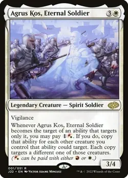 Agrus Kos, Eternal Soldier - (J22) RARE MtG TCG Card # 001 - Image 1