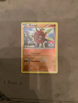 Solrock 64/146 - 1st Place Pokemon League Pokemon Card - NM - Image 1