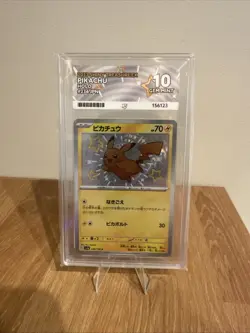 ACE 10 Pikachu 236/190 Shiny Treasure ex Sv4a Japanese Pokemon Matching Label - Image 1