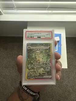 Pokemon Leafeon ex 144/131 Prismatic Evolutions Special Illustration Holo PSA 10 - Image 1
