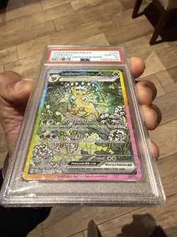 Pokemon Leafeon ex 144/131 Prismatic Evolutions Special Illustration Holo PSA 10 - Image 3
