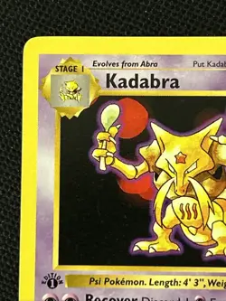 Pokemon Kadabra 032/102 (1st Edition) (Shadowless) Never Played *Near Mint* - Image 3