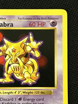 Pokemon Kadabra 032/102 (1st Edition) (Shadowless) Never Played *Near Mint* - Image 4