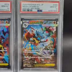 2025 POKEMON JPN M1L-MEGA BRAVE SPECIAL ART RARE #088 MEGA LUCARIO EX PSA 10 - Image 3