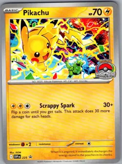 Pikachu - (World Championship 2025) 225 Scarlet & Violet Promo - Pokemon - NM - Image 1