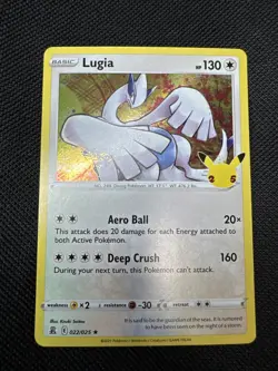 Pokemon TCG Lugia Celebrations 022/025 Holo Rare NM - Image 1