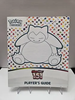 SCARLET & VIOLET 151 Players Guide - SNORLAX Cover ETB Booklet - Pokemon TCG - Image 1