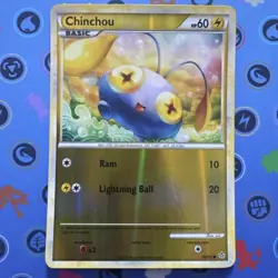 Chinchou - 48/95 - Common Reverse Foil - Unleashed Pokemon NM-LP - Image 1