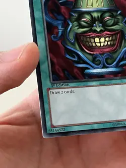 Pot of Greed Yu-Gi-Oh 1st Ed LCJW-EN061 Secret Rare High Name Misprint Mint+ - Image 3