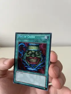 Pot of Greed Yu-Gi-Oh 1st Ed LCJW-EN061 Secret Rare High Name Misprint Mint+ - Image 5
