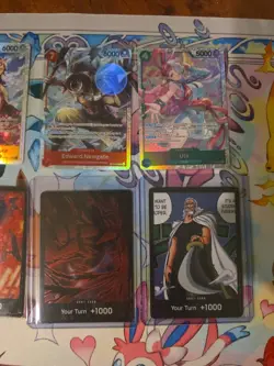 20x English One Piece TCG mixed card lot Alt Arts SR Don!! assorted sets - Image 5