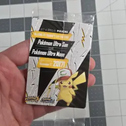 SEALED Ash’s Pikachu TCG SM108 2017 Promo Card Pokemon "I Choose You" Clean - Image 2