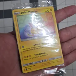 SEALED Ash’s Pikachu TCG SM108 2017 Promo Card Pokemon "I Choose You" Clean - Image 4