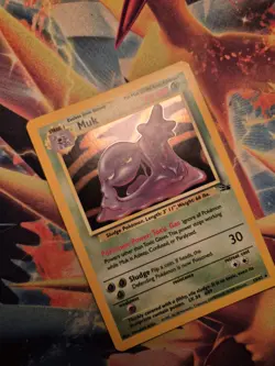 Muk Holo Rare Pokemon Card, Fossil, 13/62 - Image 3