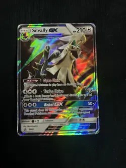 Pokemon Silvally GX Promo Full Art Holo SM Card SM91 210 HP English - Image 1