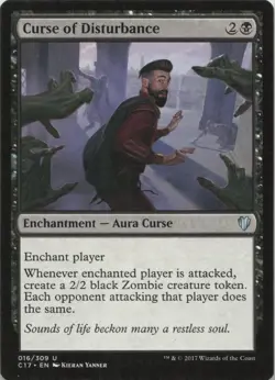 Curse of Disturbance - U Commander 2017 - MTG TCG Card 016 - Image 1