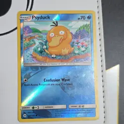 Pokemon TCG Psyduck 28/149 SM Base Set Reverse Holo Common 70HP Card 2017 - Image 3