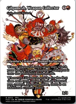 Gilgamesh, Weapon Collector - Magic The Gathering RARE MTG TCG Card # 0013 - Image 1