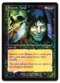 Diabolic Tutor #1 (Foil) (NM) WPN & Gateway Promos WPN Magic MTG - Image 1