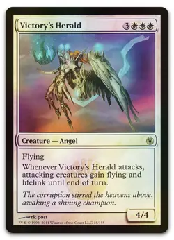 Victory's Herald #18 (Foil) (NM) Mirrodin Besieged MBS Magic MTG - Image 1
