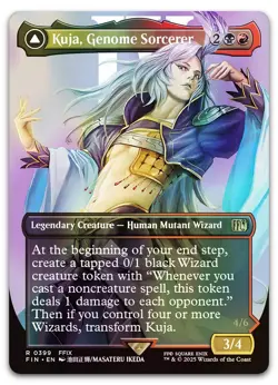 Kuja, Genome Sorcerer (Borderless) #399 (Foil) (NM) Final Fantasy FIN Magic MTG - Image 1