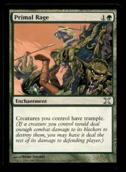 MTG Primal Rage LP Light Play Tenth Edition [3481] - Image 1