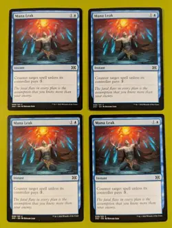 Mana Leak x4 Double Masters 2022 4x Playset Magic the Gathering MTG - Image 1