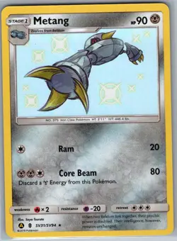 Metang SV31/SV94 - Hidden Fates - Pokemon Card - NM - Image 1