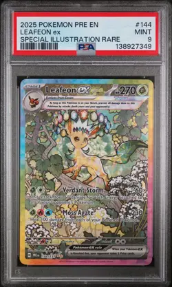Leafeon Ex Pokemon Pre En-Prismatic Evolutions 144/131 PSA 9 - Image 1