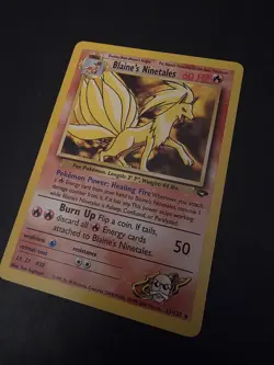 2000 Blaine's Ninetales 21/132 - Rare - Gym Challenge - NM Pokemon TCG - Image 1