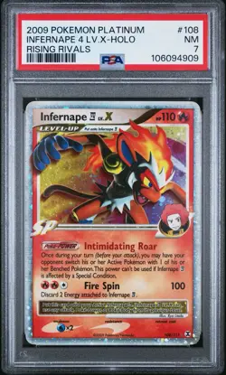 Pokemon Infernape 4 Lv.X Rising Rivals Holo Ultra Rare #108 - Image 1