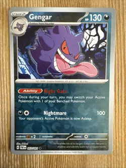 Gengar (Reverse Holo) 057/091 Paldean Fates 2024 Pokemon NM - Image 1