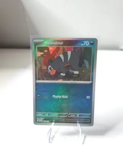 Pokemon Prismatic Evolutions Houndour (Master Ball Pattern) 062/131 Holo NM - Image 1