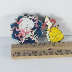 2 Pokemon Toys - Enamel Collector's Pin - HISUIAN ZOROARK & PIKACHU GIGANTAMAX - Image 3