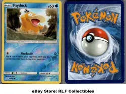 2019 Pokemon, S&M Team Up, #26/181 Psyduck, Reverse Holo Common - Image 1