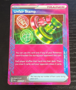 Unfair Stamp 165/167 Ace Spec Rare Twilight Masquerade Pokemon - Image 1