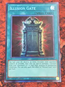 YUGIOH MZMU-EN023 Illusion Gate Collector's Rare 1st Edition NM - Image 1