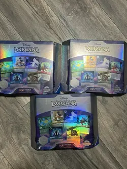 Lorcana Rise of the Floodborn Disney 100 Collector Edition Gift Set LOT of 3 - Image 1