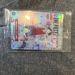 2 CARDS: Bandai One Piece CCG US Voyage Promo Holo Monkey D. Luffy - Image 2