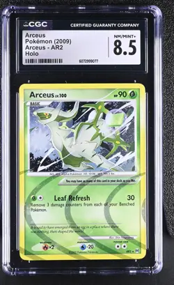 CGC 8.5 Arceus 2009 Arceus AR2 Holo Pokemon Card - Image 1