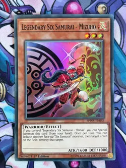 Legendary Six Samurai - Mizuho SPWA-EN045 SUPER RARE YuGiOh Card - Image 1