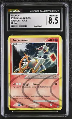 CGC 8.5 Arceus 2009 Arceus AR3 Holo Pokemon Card - Image 1