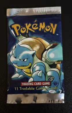 Pokemon Base Set 1st Edition Booster Pack Wizards of the Coast 11 Cards - Image 1
